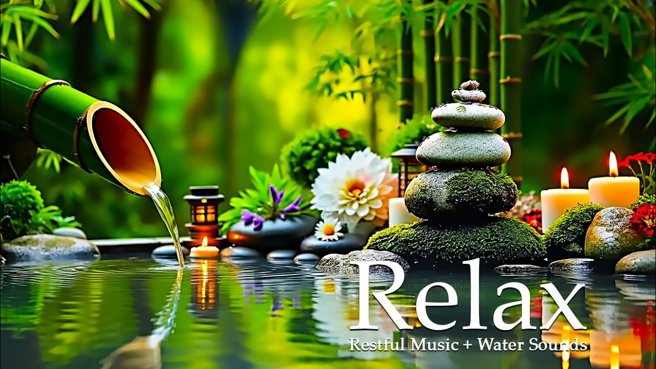 Peaceful Piano Sleep Music with Water Sounds for Inner Peace
