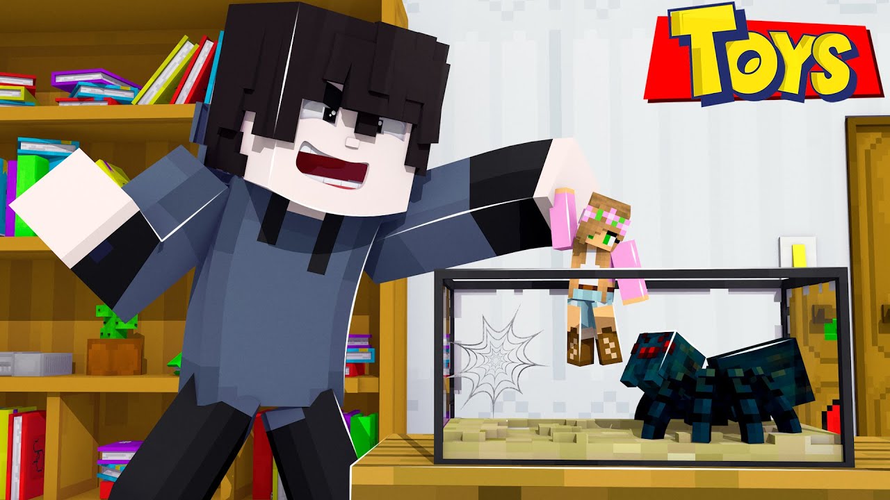 Evil BROTHER *STEALS* his SISTERS TOYS in Minecraft!