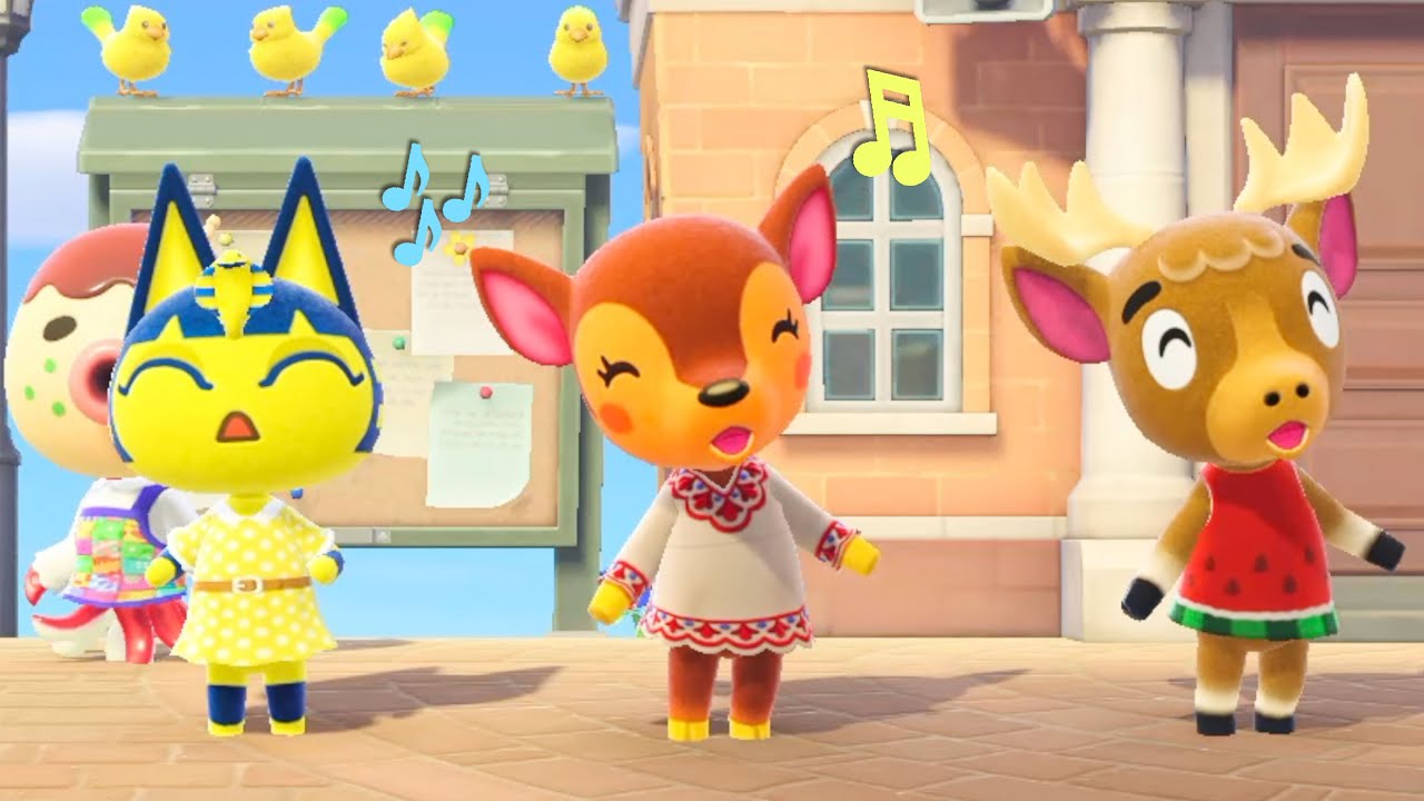 Singing With Ankha Fauna Erik Animal Crossing New Horizons ACNH