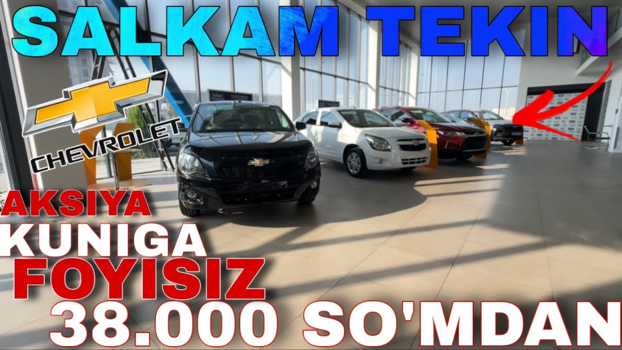 AKSIYA KUNIGA 38.000 SO'MDAN TO'LAB AVTOMOBIL OLISHGA NIMA DEYSIZ?