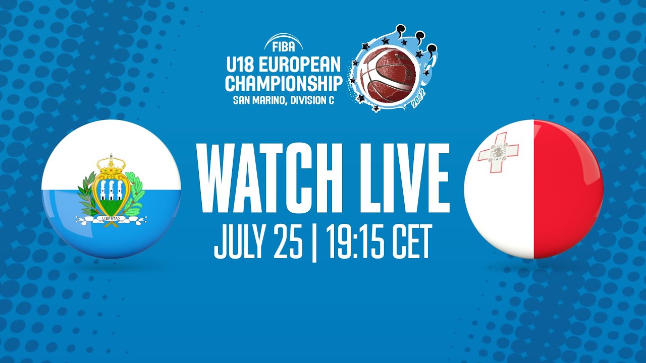 San Marino v Malta | Full Basketball Game |  FIBA U18 European Championship 2022 - Division C