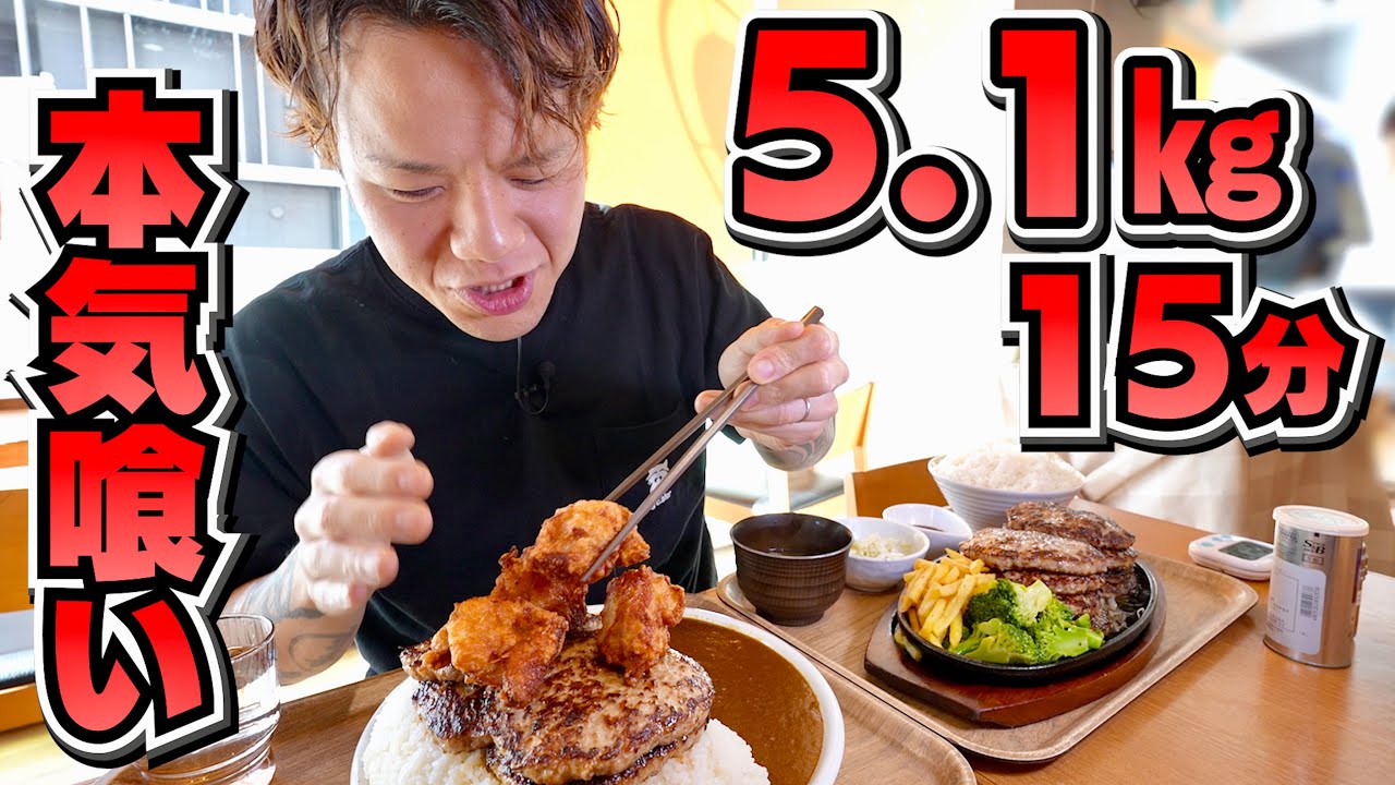 【大食い】まさかのダブルチャレンジ！？２種類を同時に挑んだら想像以上の激闘に…