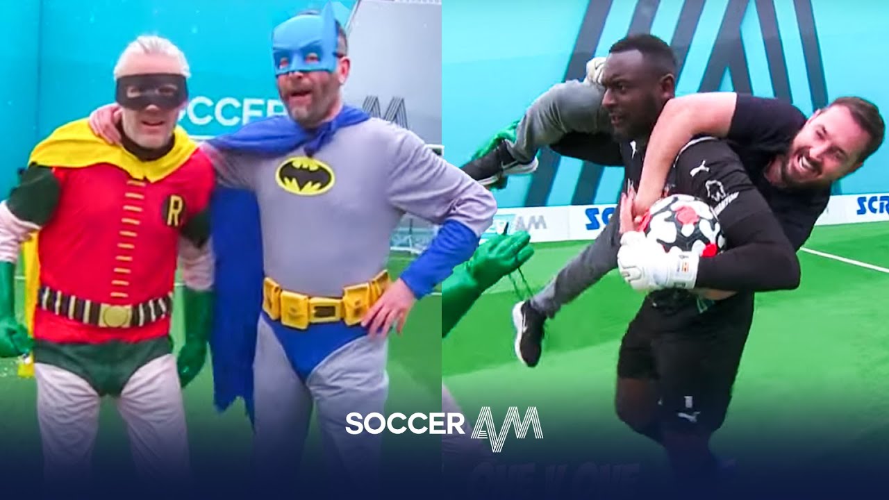 Batman Inspired Soccer AM Pro AM! 🦇 💥| Wayne Routledge, Harvey & Martin Compston