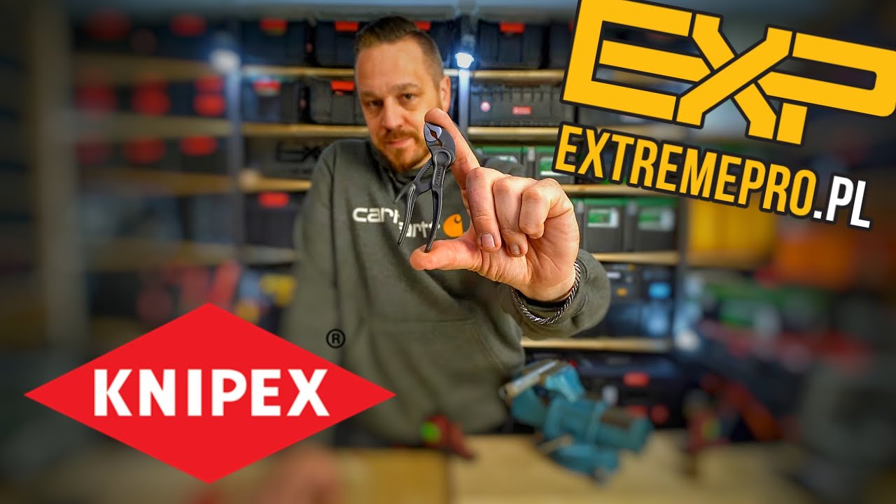 KNIPEX COBRA XS 87 100 najmniejsze na świecie, w pełni funkcjonalne szczypce do rur [4K]