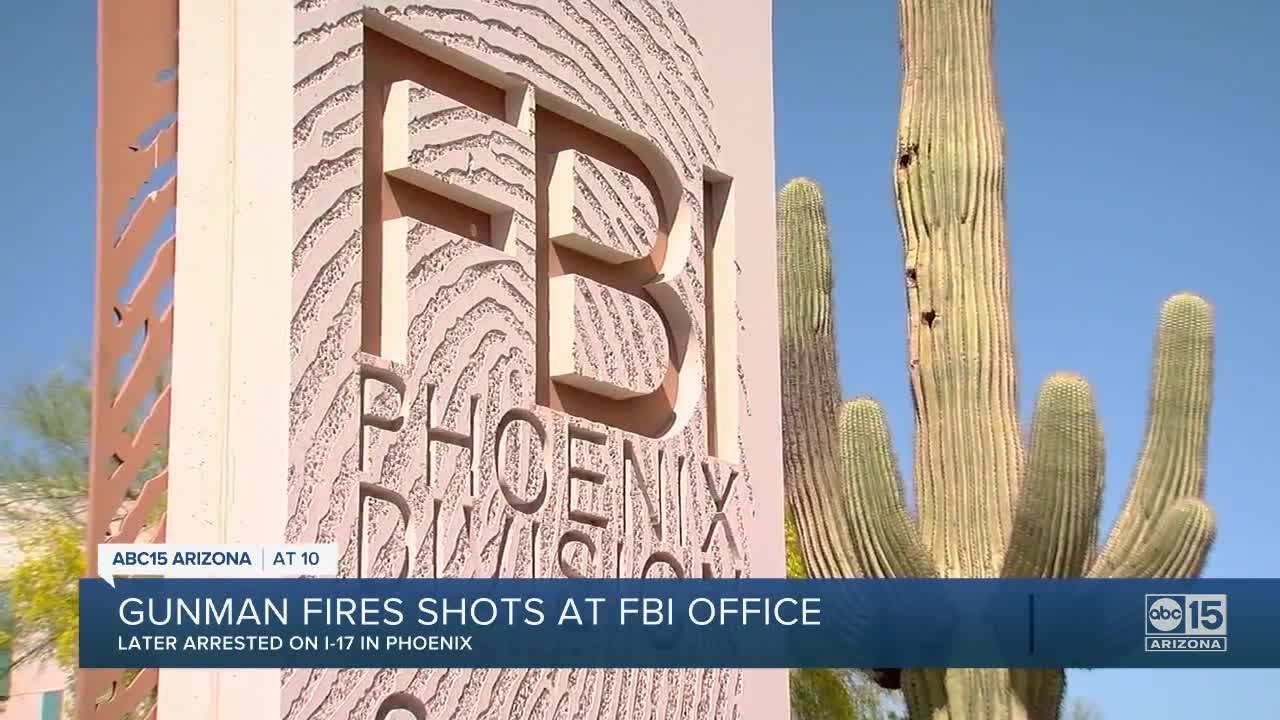 Gunman fires shots at FBI office in Phoenix