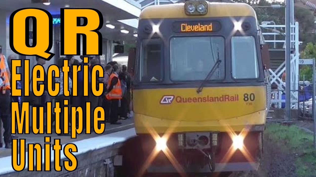 Queensland Rail Trains Brisbane to Manly Railway - QR EMU, SMU & NGR @kartwheelkarl