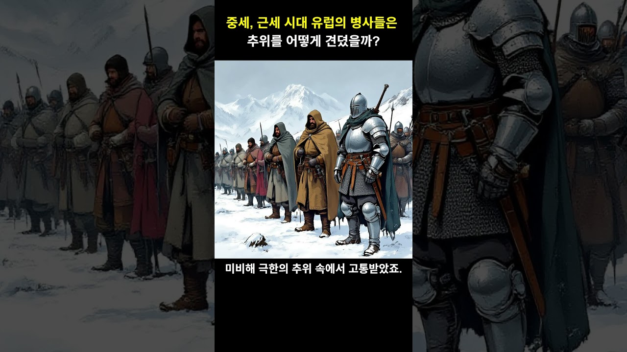 [쇼츠] 중세, 근세 시대 유럽의 병사들은 전쟁보다 무서운 추위를 어떻게 견뎠을까