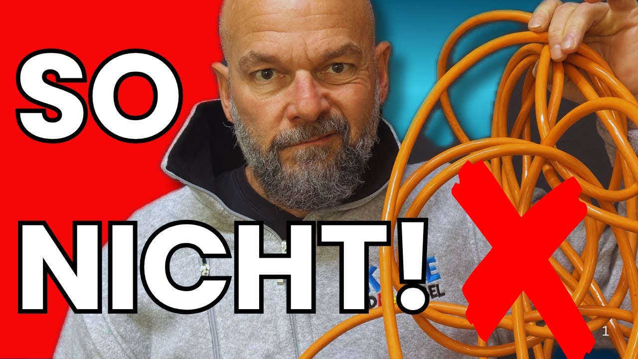 KABEL WICKELN! Wie ein Profi Kabel, Schläuche und Seile richtig aufrollen