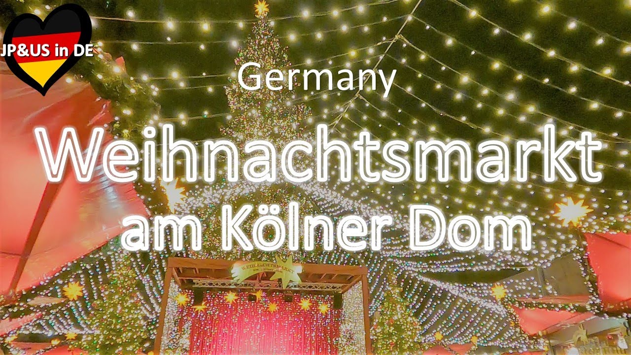 【Kölner Dom Christmas Market at Night】🇩🇪Authentic German Christmas Market / Köln Trip Vlog⑦