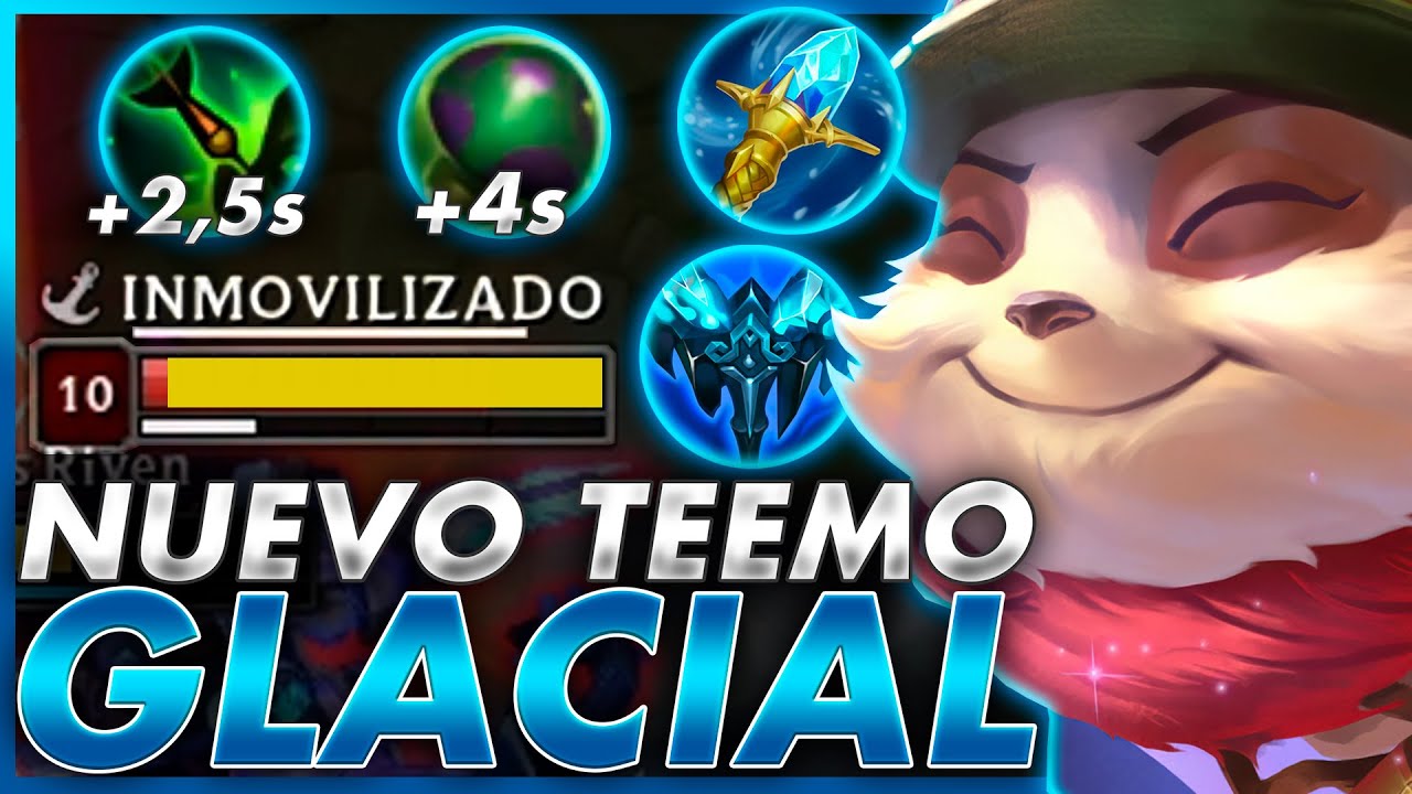 🥶¡LA BUILD MAS VOMITIVA de TEEMO hace CC INFINITO y DA UN ASCO TERRIBLE! *TEEMO GLACIAL TOP*
