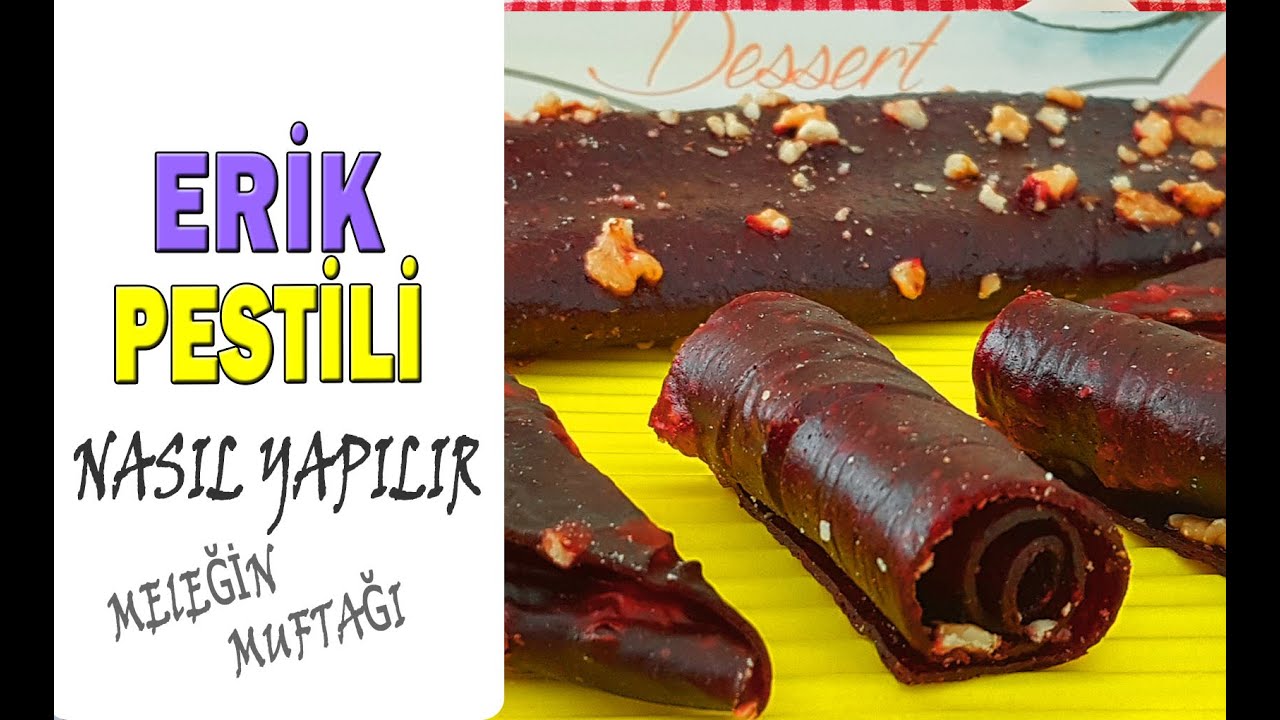 Erik Pestili Nasıl Yapılır | Evde Erik Pestili | Pestil Tarifi | Kırmızı Erik Pestili Yapımı