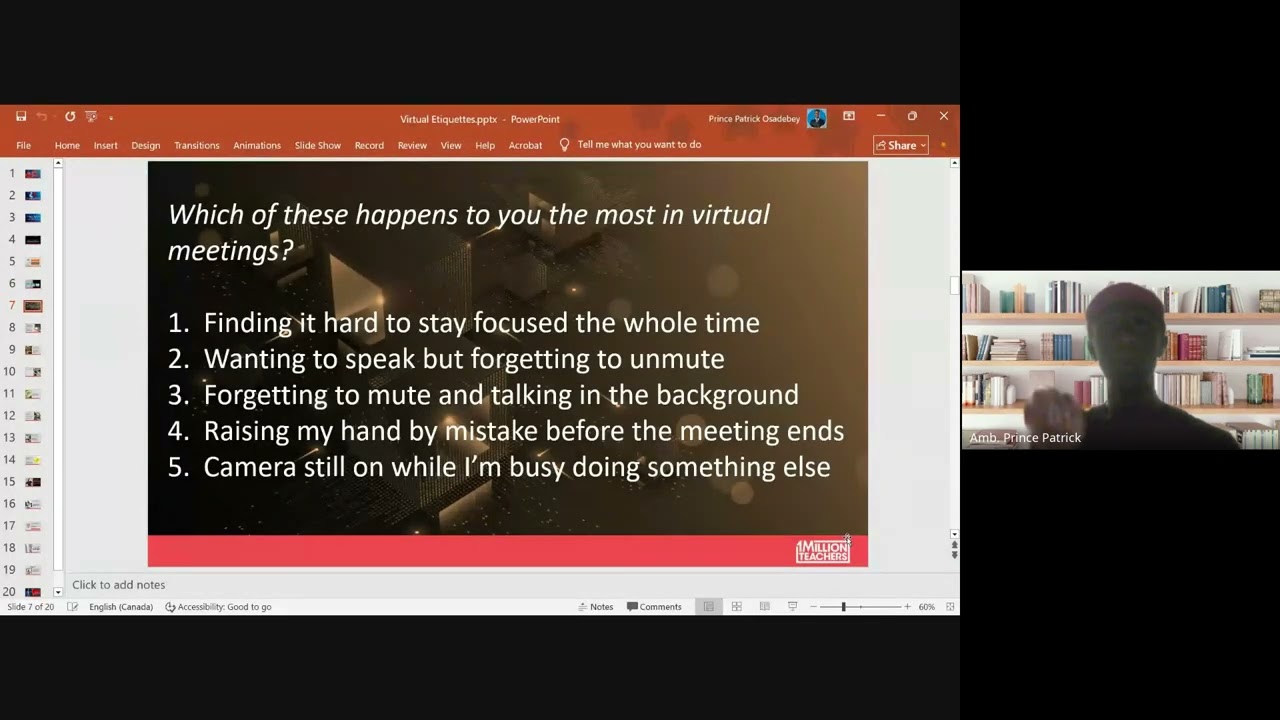 Professional Etiquettes for Virtual Meets by Prince Patrick Osadebay   2025 10 09 17 46 BST   Record