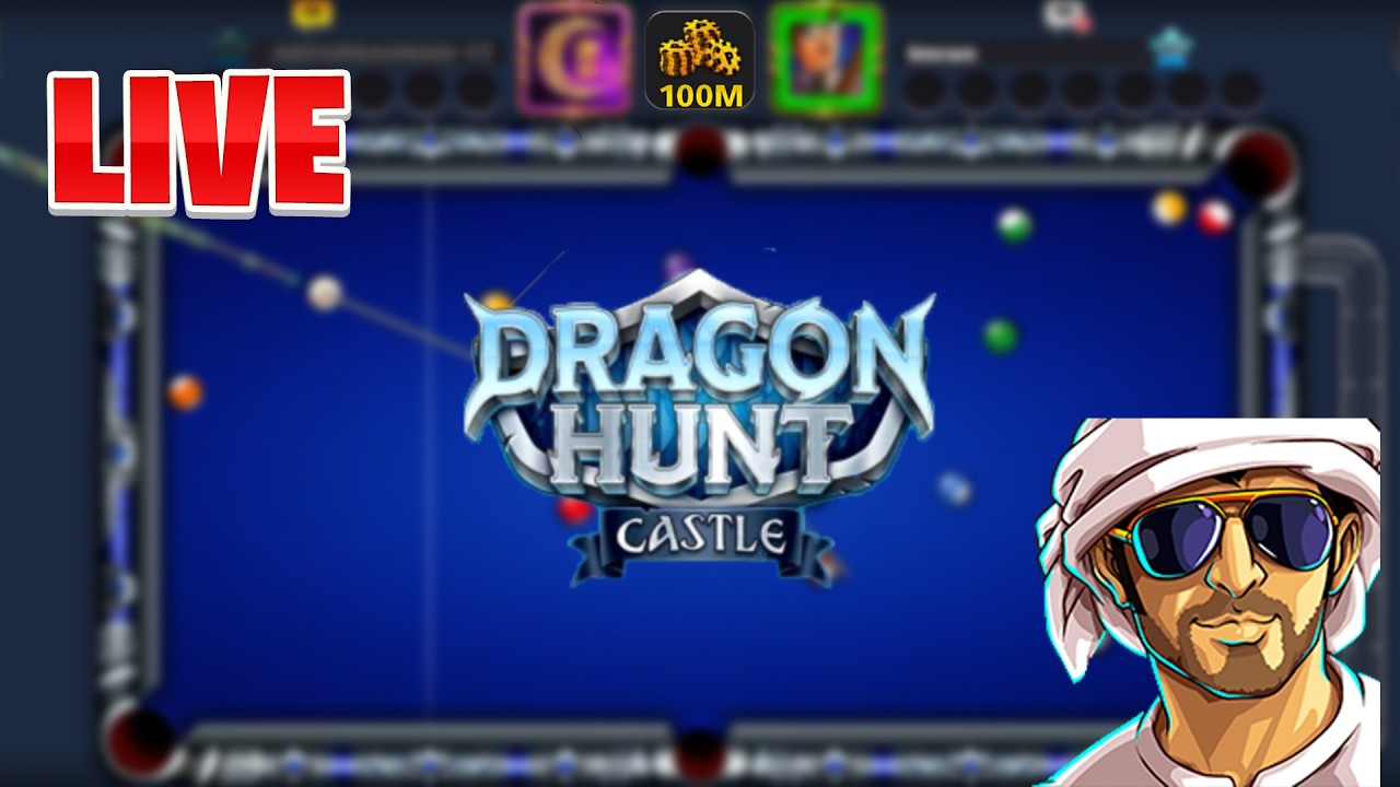 🔴 LIVE 🐉 DRAGON HUNT CASTLE 🏰 Knights of the Pool Table Season ⚜️ 8 Ball Pool