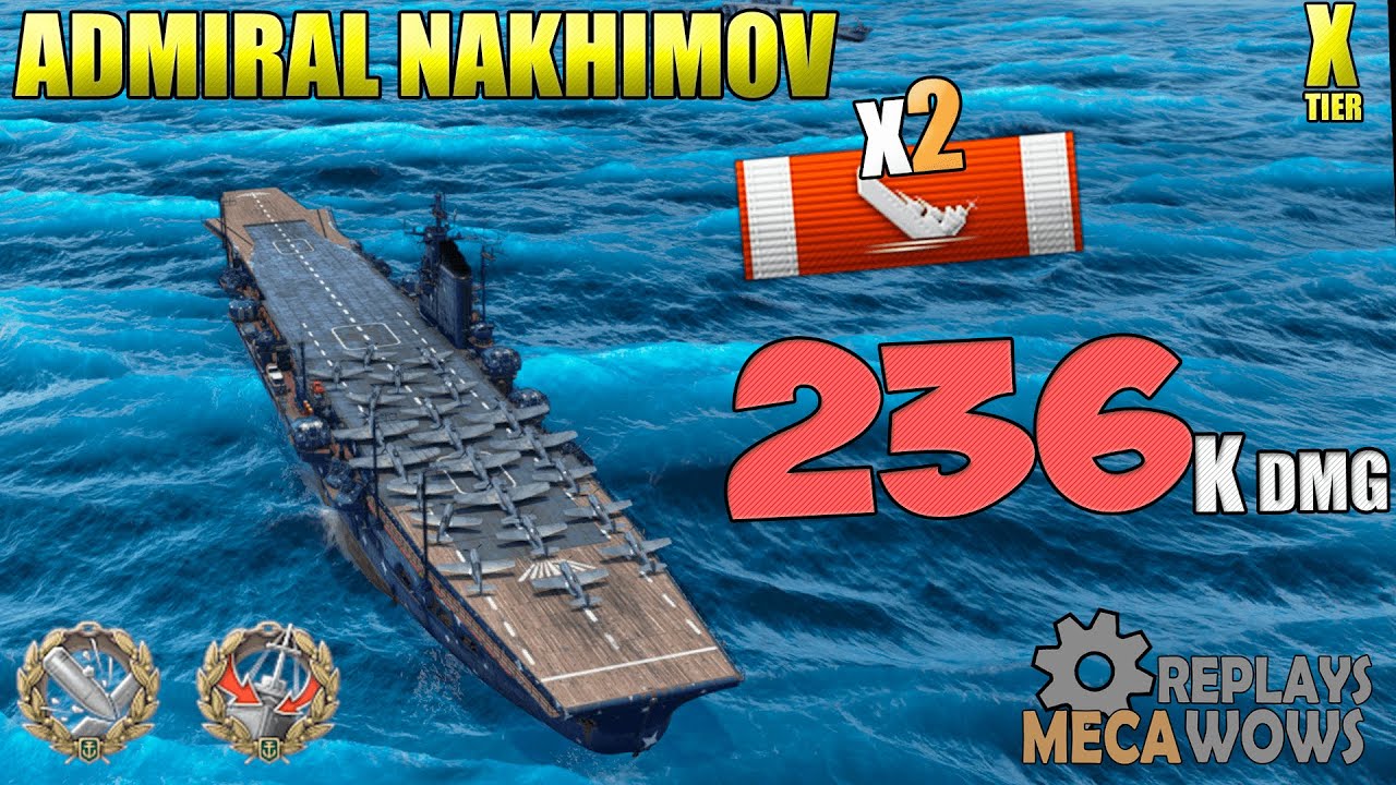 Nakhimov 236k dmg top team | World of Warships