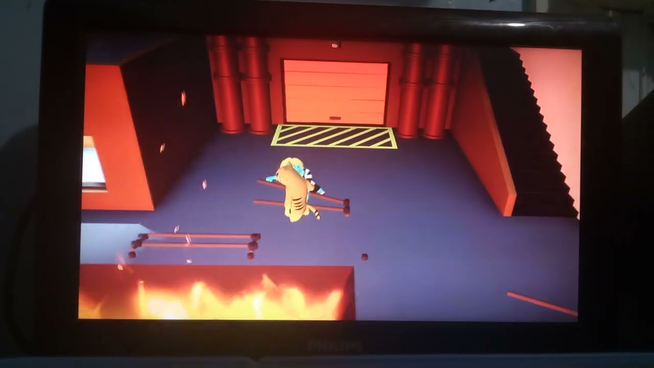 penguin did a lot of backflips in gang beasts #gangbeasts #boneloaf #fun