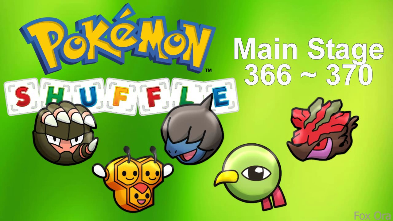Pokemon Shuffle - Main Stage 366~370 (No item and catch)
