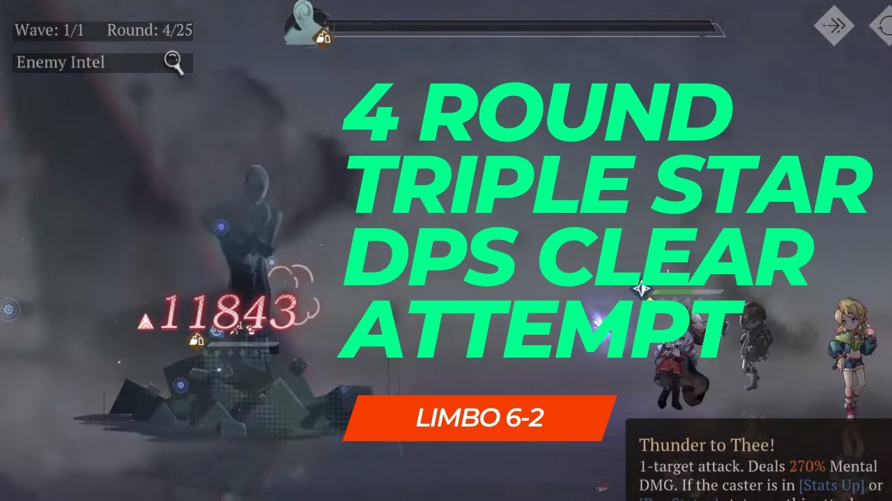 Limbo 6-2 | 4 Round Clear attempt with Triple DPS Team [Reverse 1999]