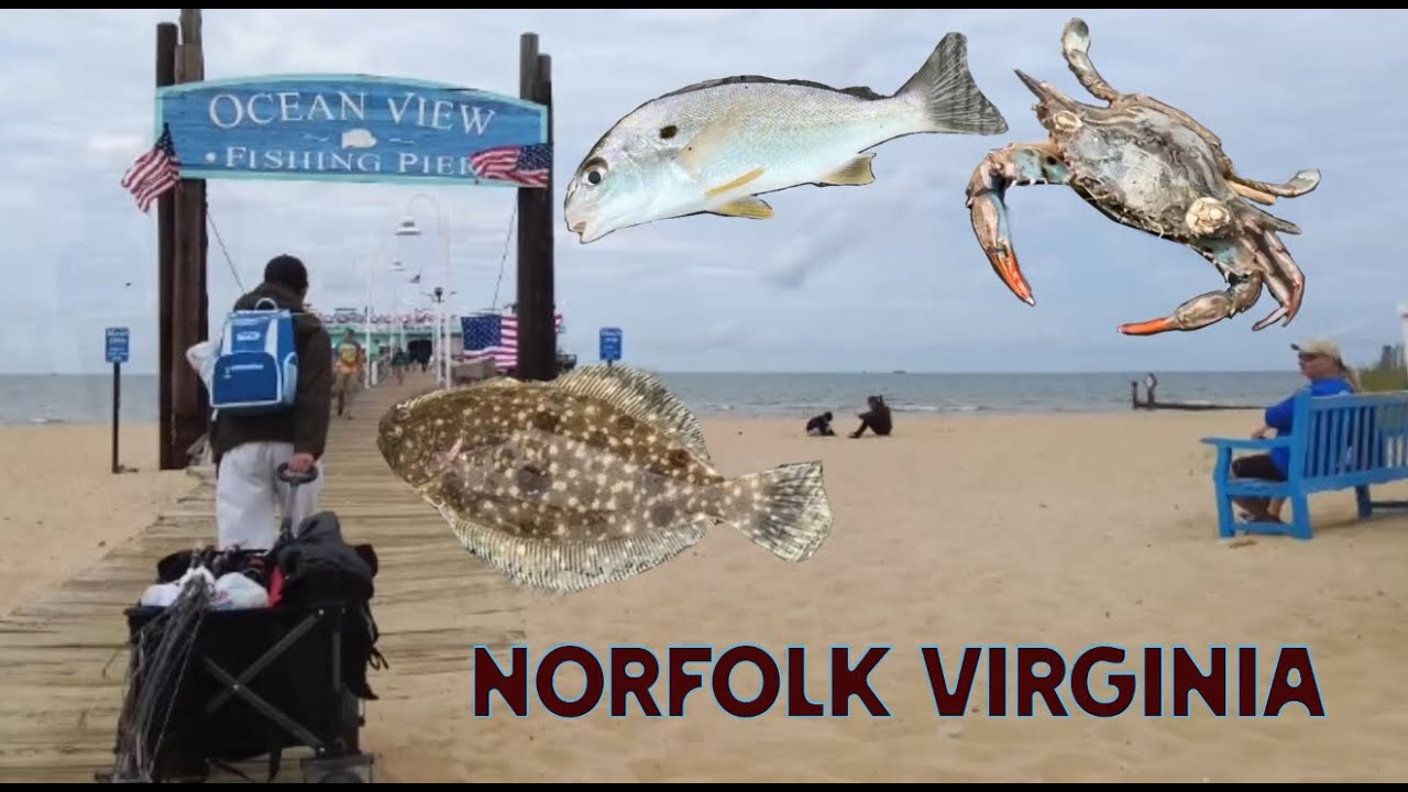 Fun Family Fishing Day at Ocean View Fishing Pier in Norfolk, Virgnia