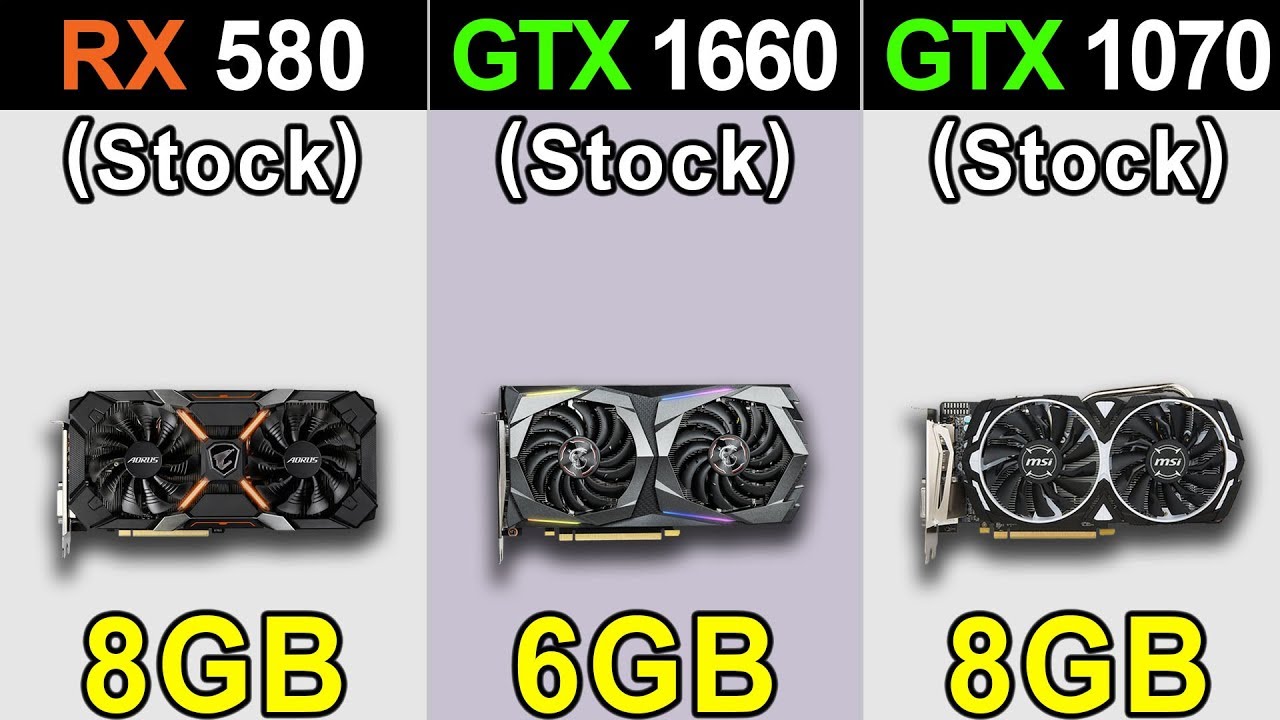 RX 580 Vs. GTX 1660 Vs. GTX 1070 | 1080p Gaming Benchmarks
