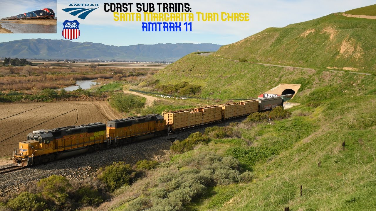 Coast Sub Trains: Santa Margarita Turn Chase and Amtrak 11
