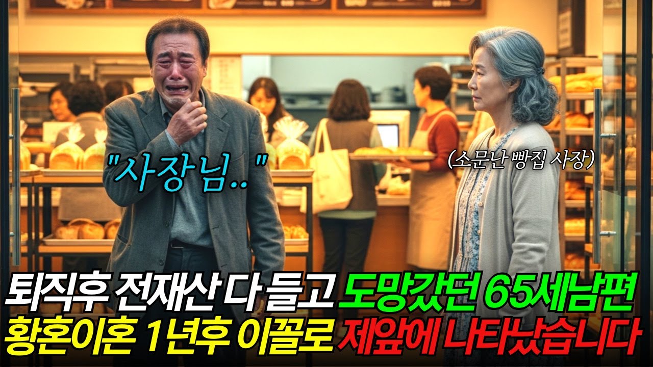 퇴직후 전재산 다 들고 도망갔던 남편, 황혼이혼 후 거지가되어 제앞에 나타났습니다 | 노후사연 |사연라디오 | 오디오북 |
