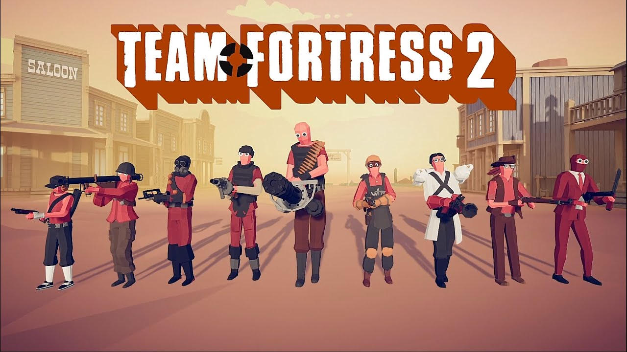 Totally Accurate Battle Simulator — демонстрация юнитов Team Fortress 2