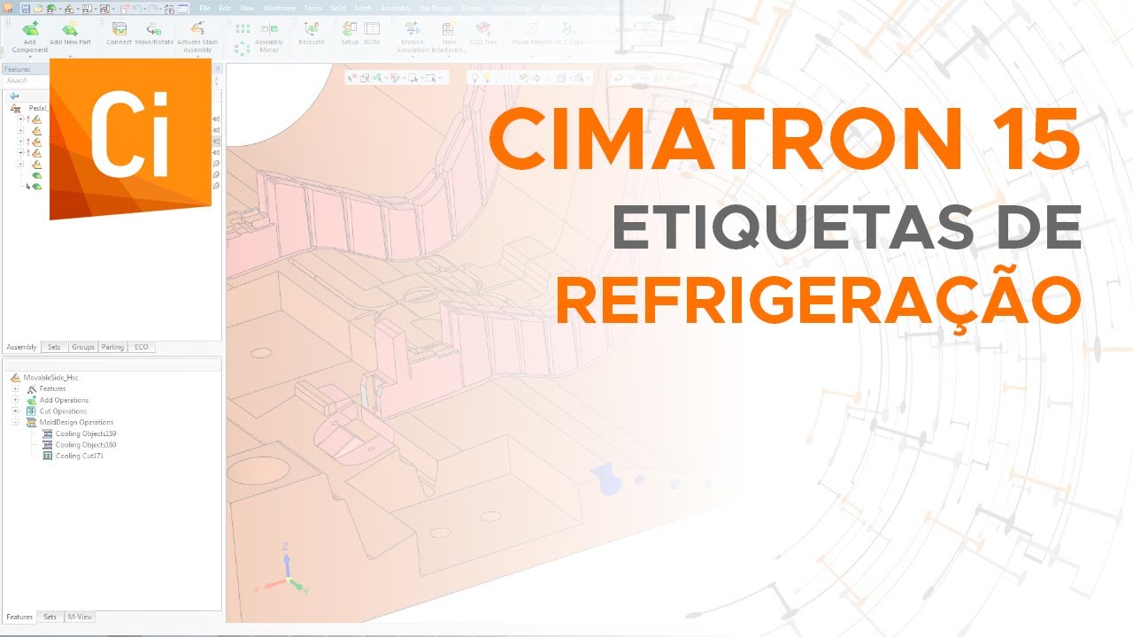 Cimatron 15 - Projeto de Molde de Inje&ccedil;&atilde;o - Etiquetas de Refrigera&ccedil;&atilde;o
