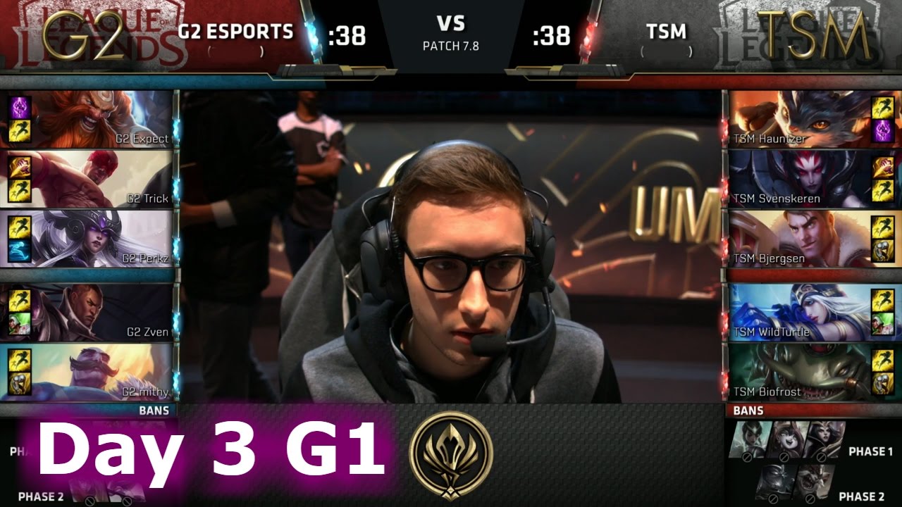 G2 eSports vs TSM | Day 3 LoL MSI 2017 Group Stage | G2 vs TSM - NA vs EU!