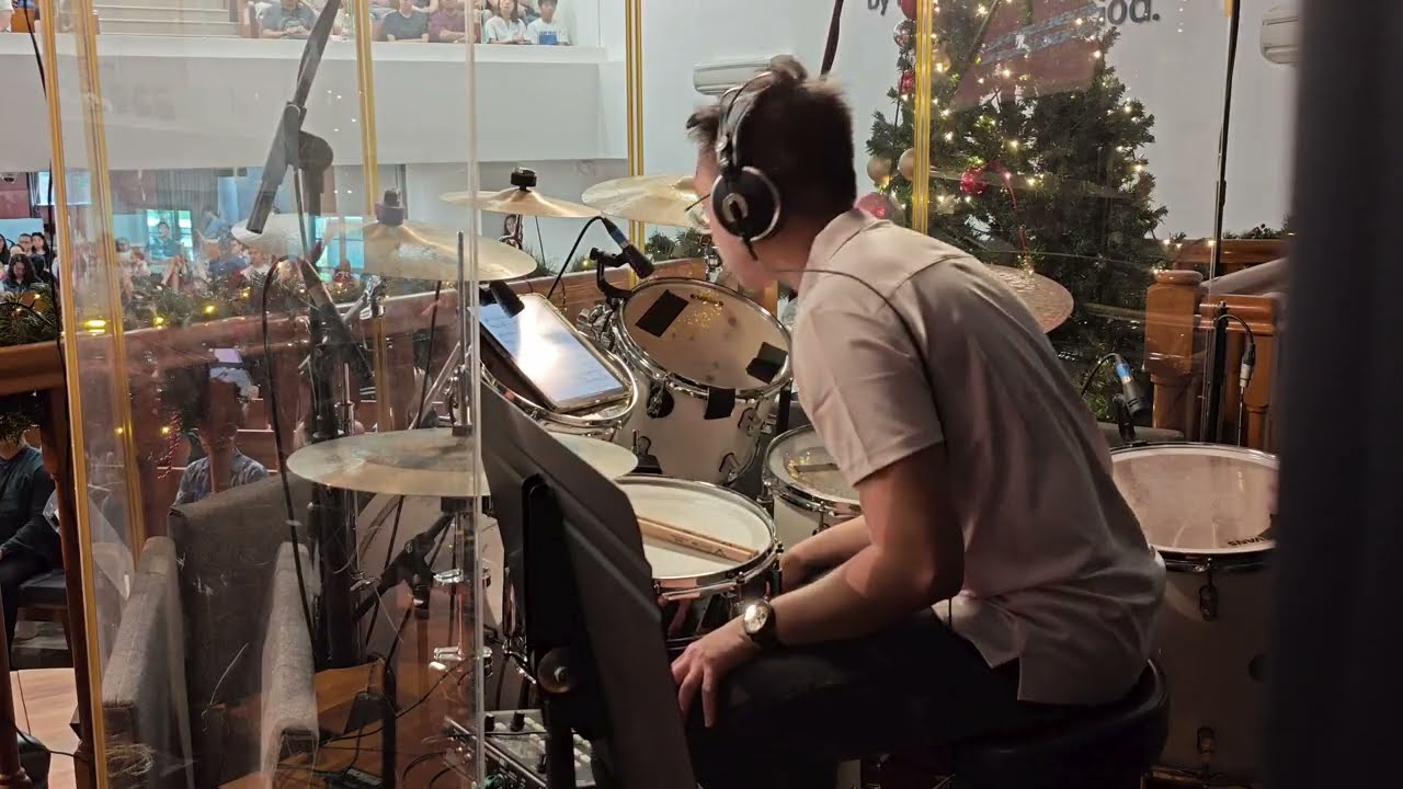 Live Drums: Infant Holy, Infant Lowly Overture Arranged by Camp Kirkland