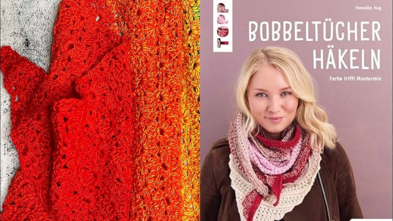 Tuch Flower Power aus dem Buch Bobbeltücher