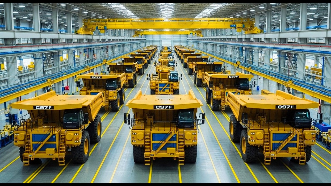 How CAT 797F Mining Trucks Are Manufactured | Inside Giant Dump Truck Factory (Full Process)