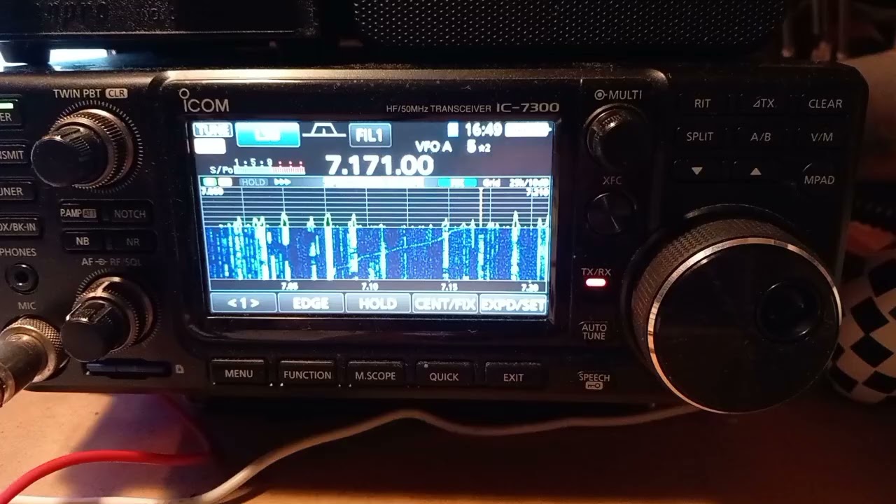 For Steve taking his M7. CQ40m IC-7300 & 90' random wire to Hereford Cornwall Sweden Italy
