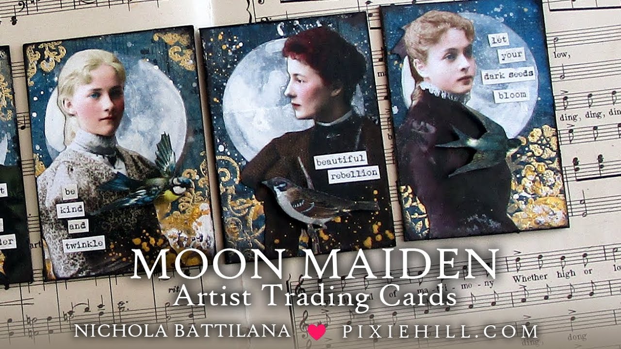 Moon Maiden Artist Trading Cards