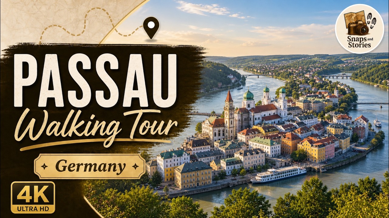 Passau Germany Walking Tour in 4K | Why You Should Visit Passau