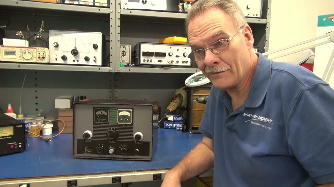 EF Johnson Challenger Ham Tube AM CW Transmitter rough condition shipping damage Inspection bad news