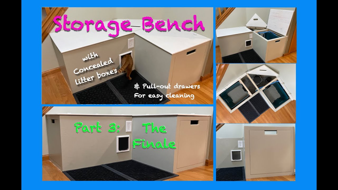 Enhancing Home Décor and Functionality: Entryway Bench with Concealed Litter Box Storage (Part 3)