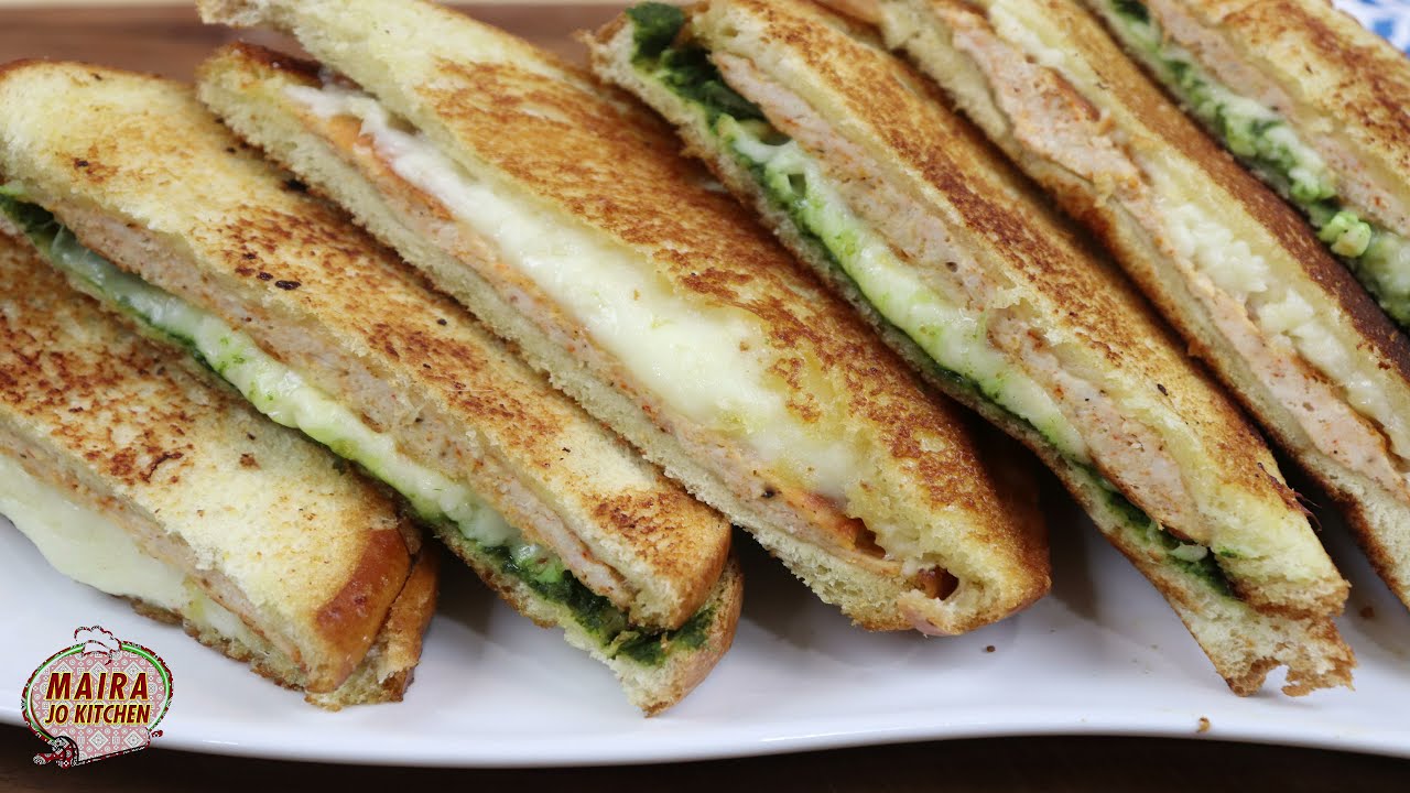CHICKEN SANDWICH  ڪڪڙ جو سينڊوچ Yummy Sandwich Recipe - Easy & Tasty Chicken Sandwich Sindhi Cooking