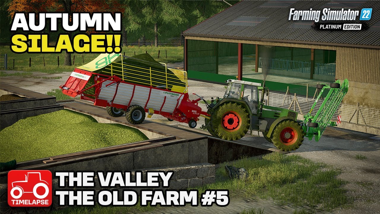 AUTUMN SILAGE & CORN HARVEST!! [The Valley The Old Farm] FS22 Timelapse # 5