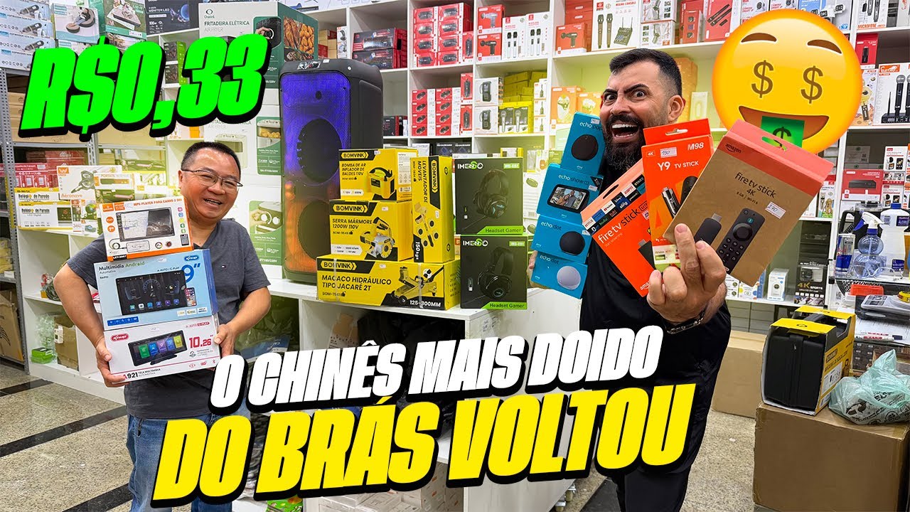 NOVA IMPORTADORA NO BRÁS MELHOR QUE A 25 DE MARÇO! DESCOBRI O CHINÊS QUE ABASTECE O BRASIL!