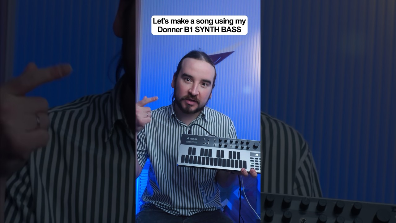 Let&rsquo;s Make A Song with B1 Synth Bass #donnermusic #bass #synth #popmusic #synthwave #bass #midi