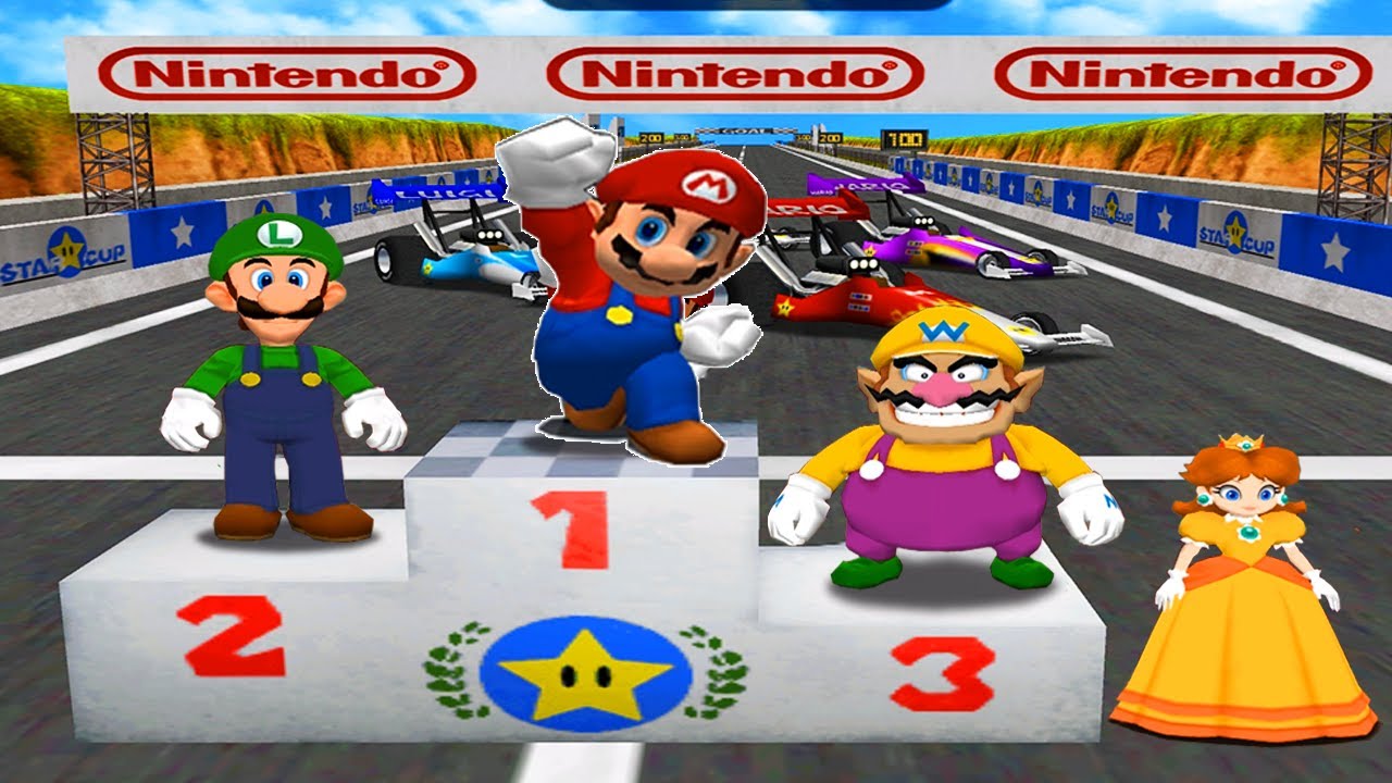 Mario Party 4 - Battle Mode - Mario vs Wario vs Luigi vs Daisy