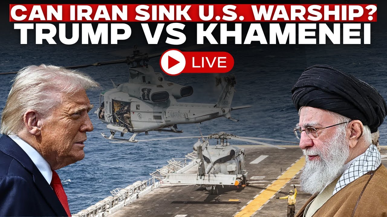 LIVE: US Warship At Risk? Iran Threatens Naval Strike Amid Trump Showdown | Khamenei Vs Trump LIVE