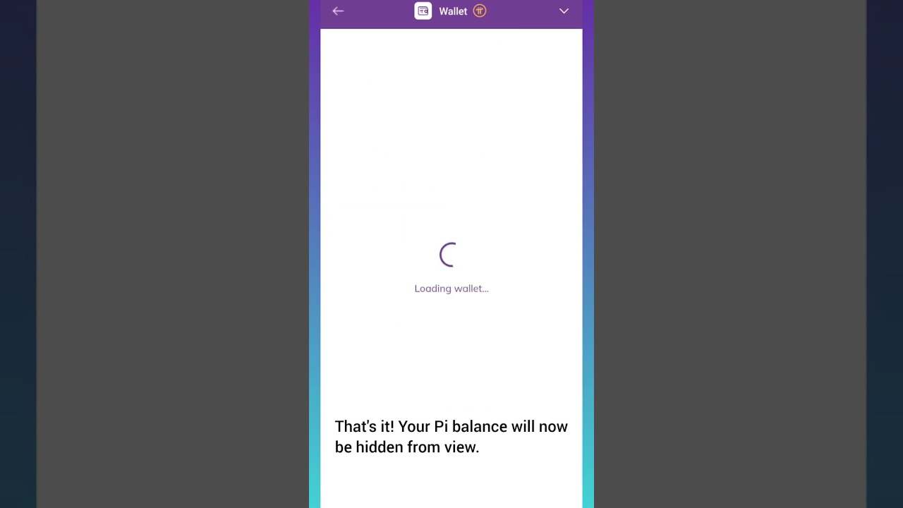 How To Hide Your Pi Wallet Account Balance 👌🙂  #pinetwork #piwallet #piwalletupdate