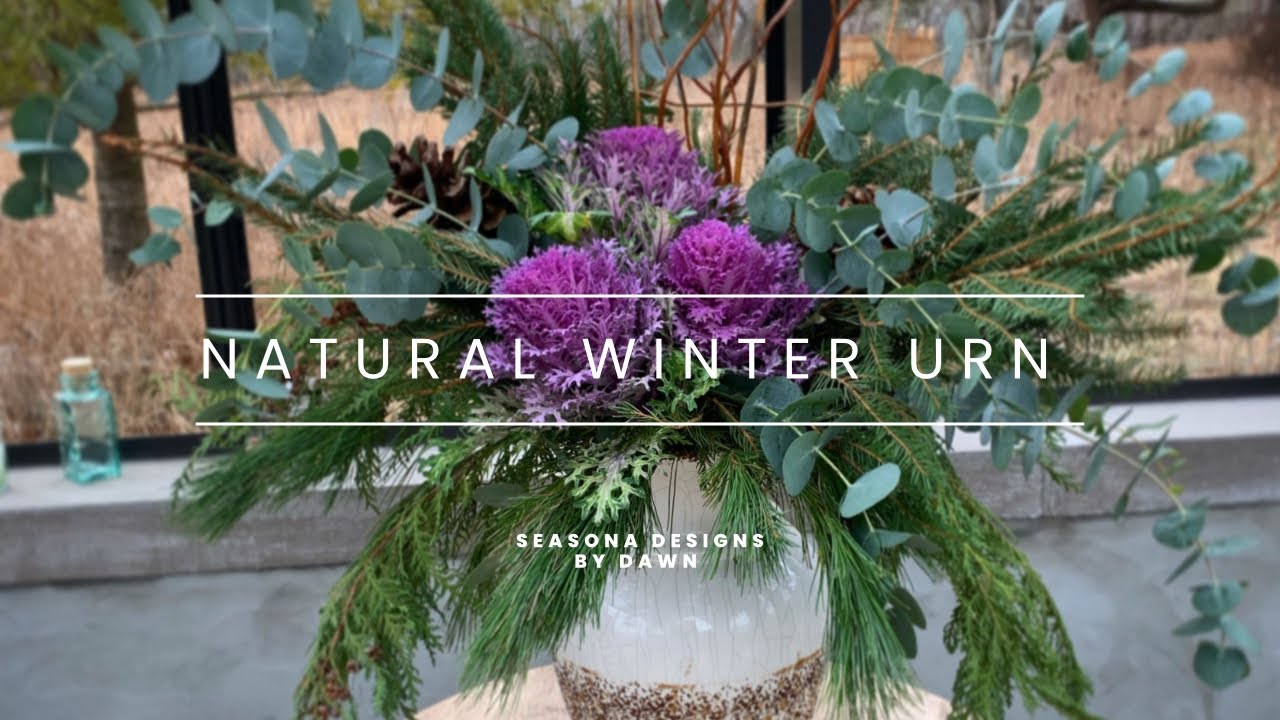 Creating a Natural Winter Urn