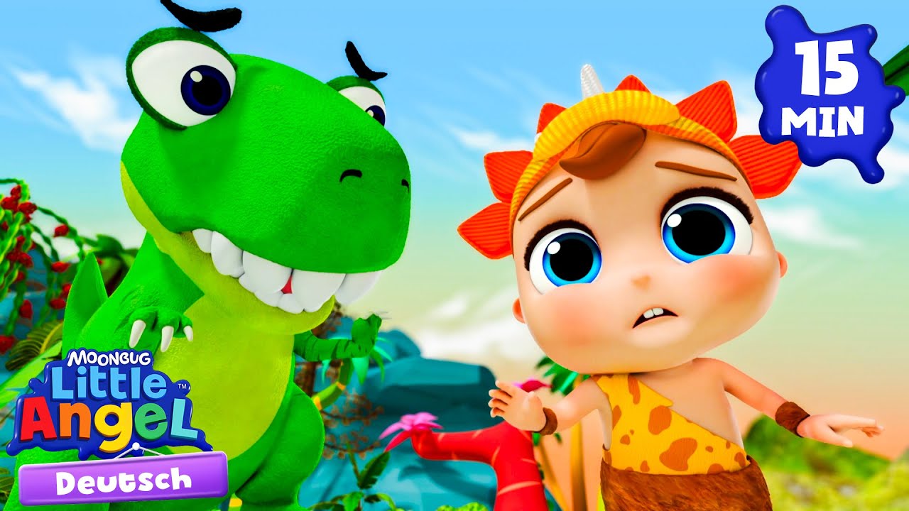 Dinosaurierlied 🦖 Die besten Dino-Momente! 🦖 Little Angel Deutsch