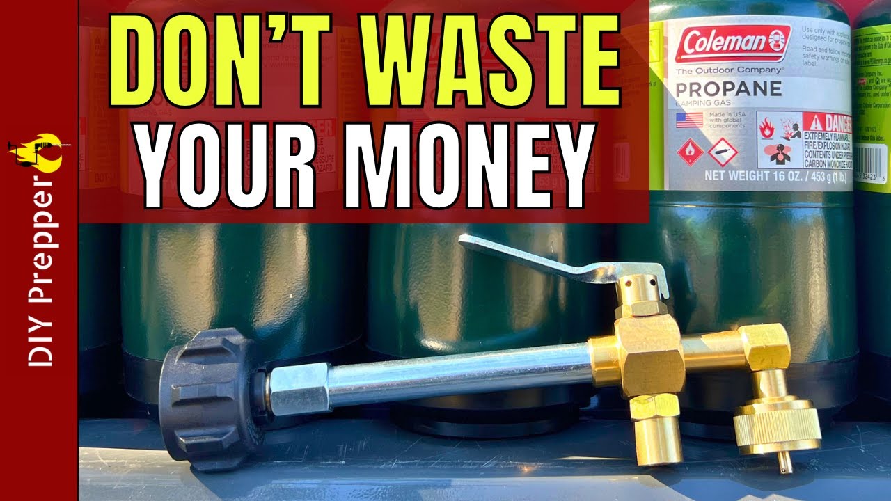 The EASIEST Way to Refill 1 Pound Propane Bottles