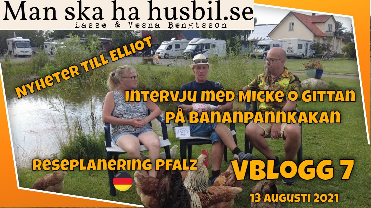 Vblogg 7 - Nyheter i Elliot, reseplanering till Tyskland & intervju med Micke  på Bananpannkakan.