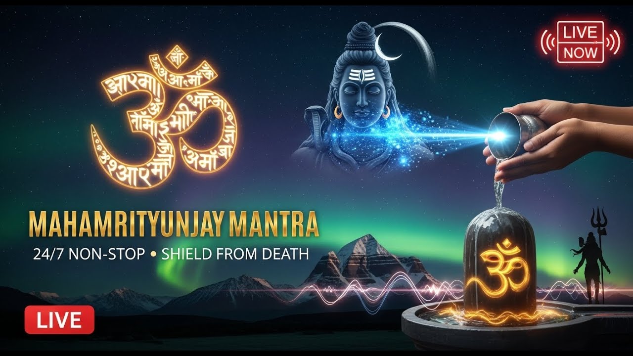 Mahamrityunjay Mantra 24/7 Live 🔴 | Lord Shiva Healing Power | Remove Negativity | Non-Stop Chanting