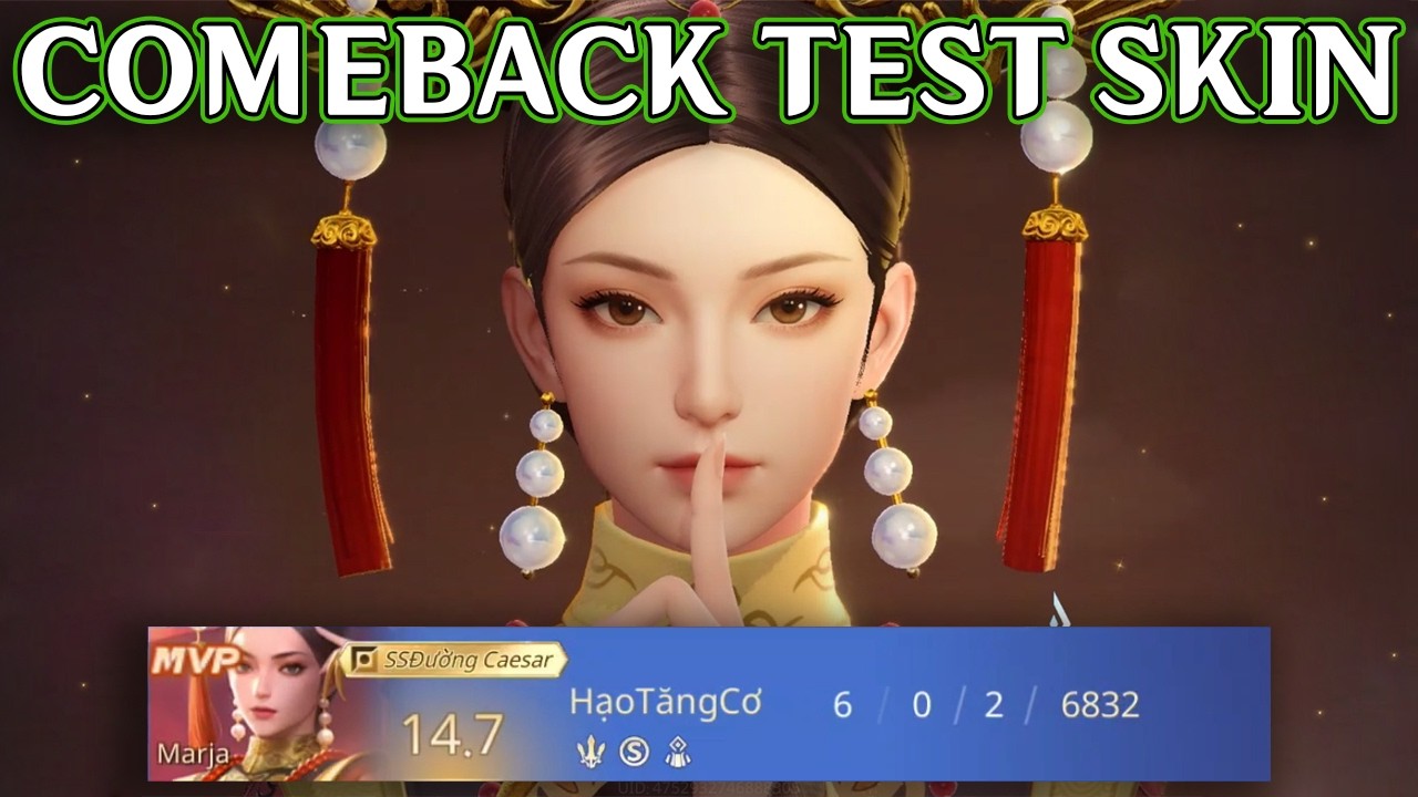 Comeback Game TEST SKIN MARJA HI PHI!!! Lý Do Off Kênh 1 Tháng | Liên Quân Mobile