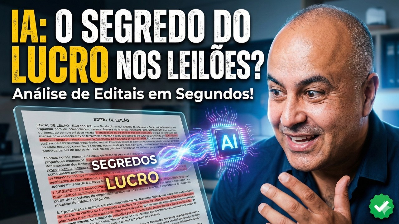 IA analisando editais de leilões de imóveis